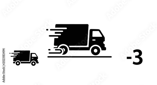Foto Trucks speeding with negative delivery rating.
