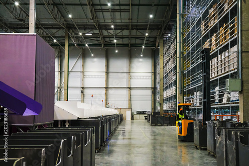 Vast industrial warehouse with organized storage.