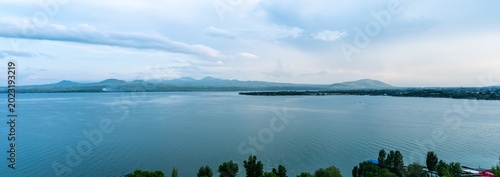 The blue hour of Mount Ararat and Lake Sevan in Armenia