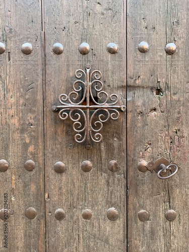 old wooden door in Toledo