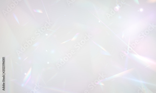 Schilderij op canvas Rainbow crystal prism bends neon diamond light across glass glitter near sun rays