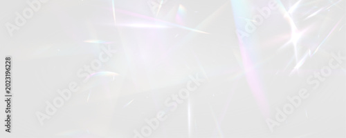 Bild auf Leinwand Diamond rainbow prism glows with crystal neon light over glass glitter in sun rays