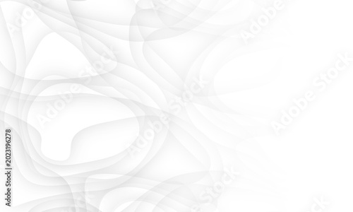 White background with light gray wave lines, modern abstract minimal concept.