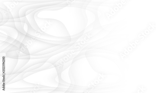 White background with light gray wave lines, modern abstract minimal concept.
