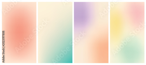 Фотография Soft Gradient Backgrounds with Pastel Colors