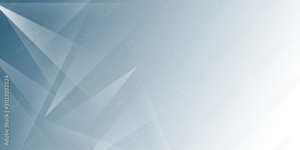 Obraz premium Abstract white and blue background .Minimal geometric triangle background. Abstract white and blue on light silver background modern design used about technology or product presentation backdrop. 