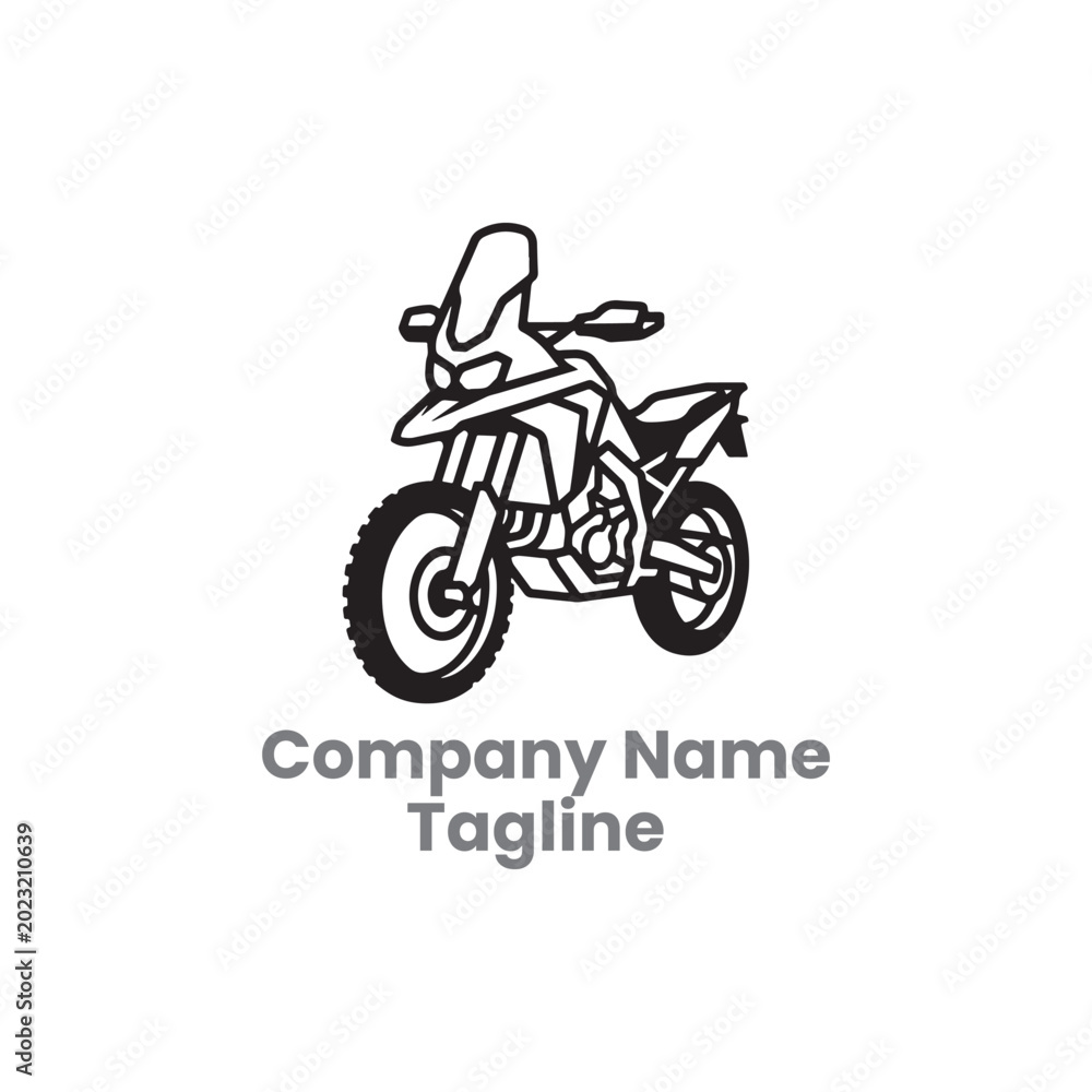 Obraz premium Mountain Bike logo design template