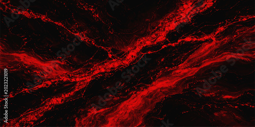 Canvas Print A dark and gritty red and black abstract background featuring a grunge paint tex