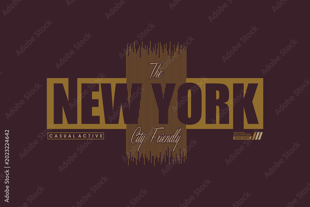 Obraz premium new york design letter