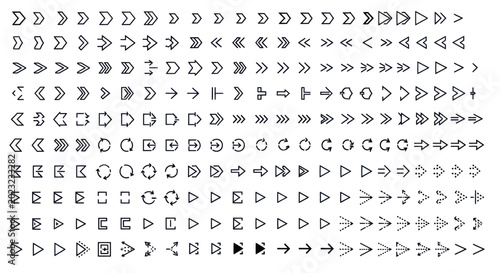 Arrow icons set for design and communication