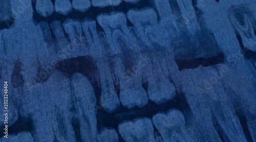 Old Blue Wooden Texture Background with Natural Stone Cave and Ice-Like Abstract Landscape