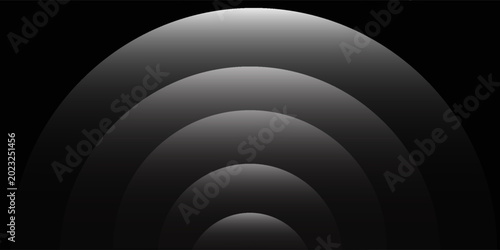 Quadro su tela Signal waves set icon on grid white transparent, ripple white color, sound wave