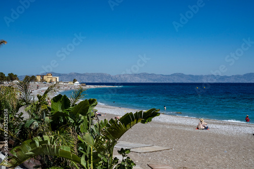 Plage de la ville de Rhodes