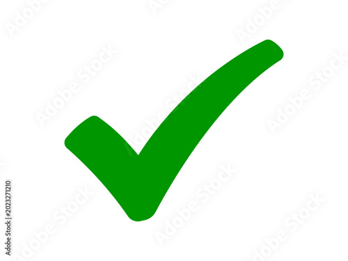 Simple Green Checkmark Icon PNG on Transparent Background