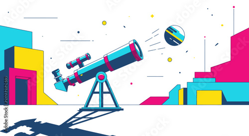 Fotografie Telescope Observing Planet
