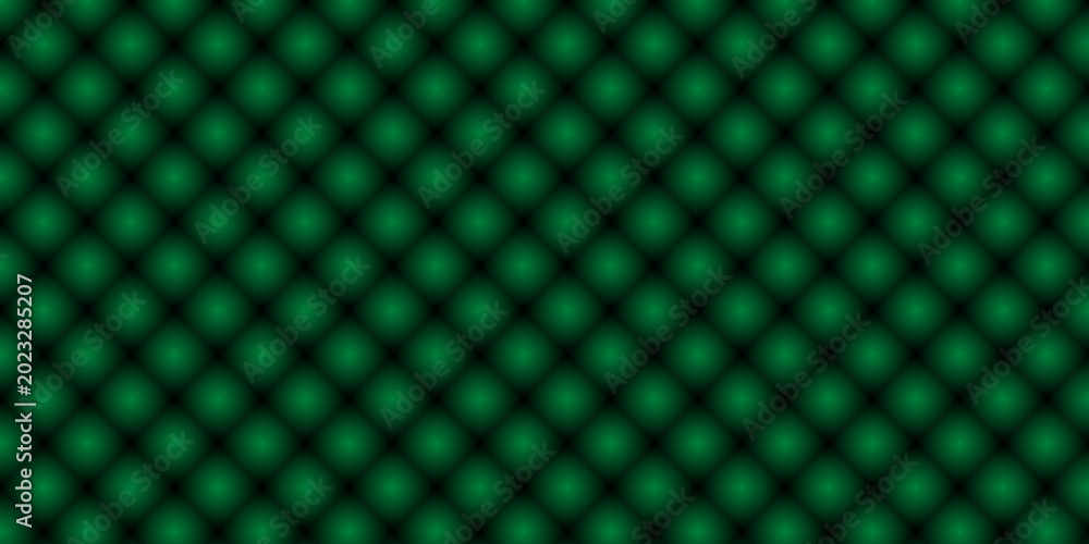 Fototapeta premium Abstract green geometric diamond pattern texture background with 3D gradient effect