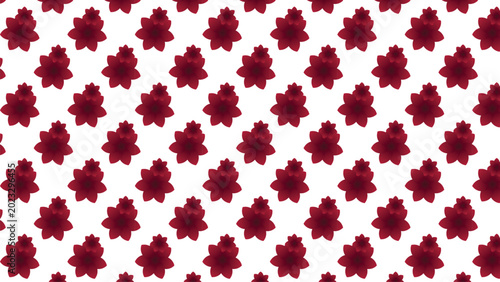 Photos Abstract red maple leaf seamless pattern background with geometric rows uniform