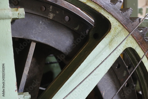 Fotografie Getriebe im Bergbau im Harz