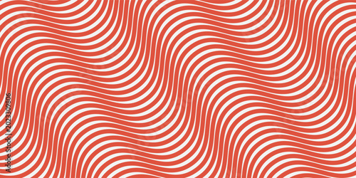 Bilde på lerret Abstract red waves seamless texture pattern design