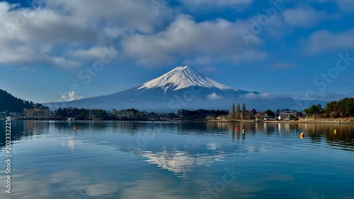 Photos Mount Fuji viewed from Kawaguchiko lake