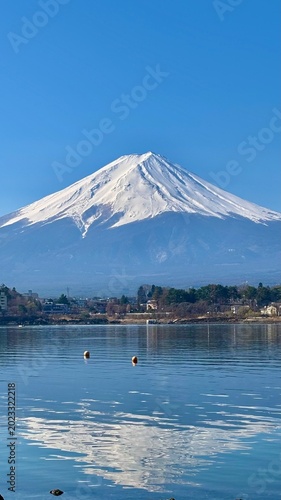 Mount Fuji viewed from Kawaguchiko lake