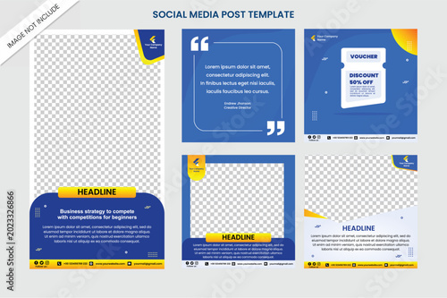 Business instagram posts design template