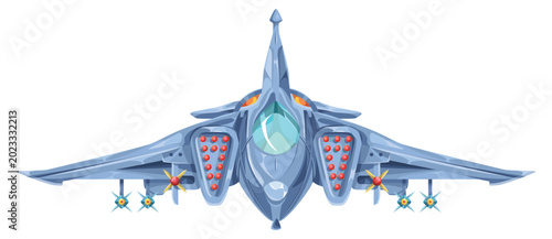 Tableau sur toile Combat fighter jet icon