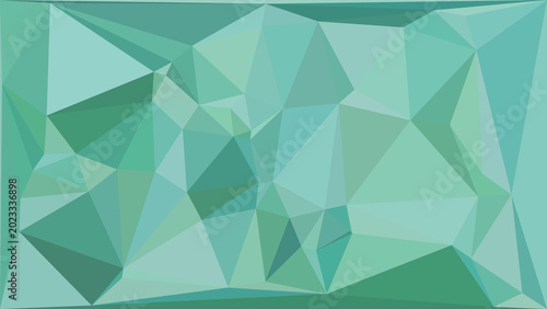 Obraz na płótnie Abstract geometric low poly background with vibrant green polygons, digital art,