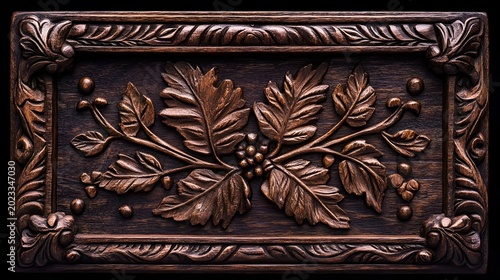 vintage wooden frame