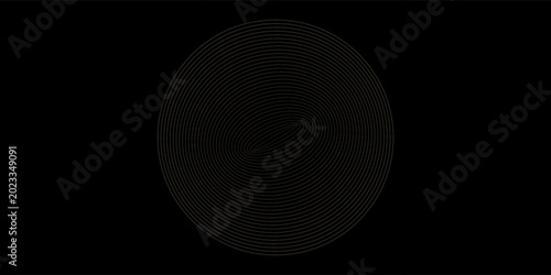 Cuadro en lienzo black and gold luxury background with dynamic wave composition