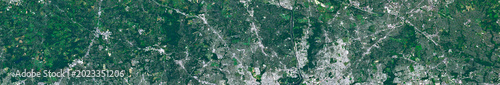 Foto Philadelphia Urban Area in the USA Viewed from Space – Delaware River, Cityscape