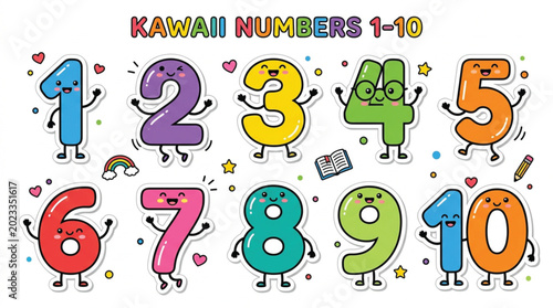 1 - 10 numbering for kids 