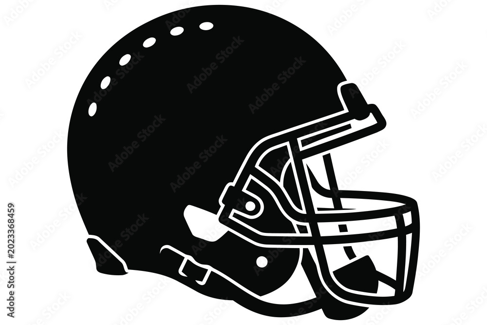 Fototapeta premium American football helmet design for gridiron sports