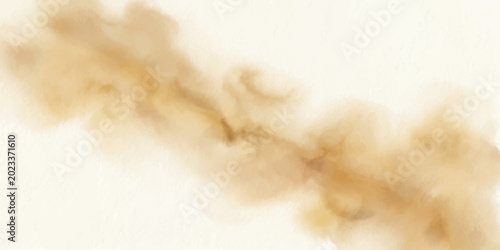 Photos A swirling cloud of brown dust moves across a light background, creating a dynamic, abstract effect