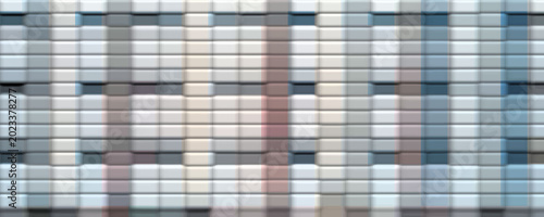 Minimal Architectural Abstract Pixel Mosaic Background with Modern Window Shapes, Digital Texture for Creative Urban Design