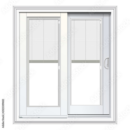 open door with white background