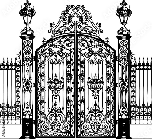 wrought iron gate