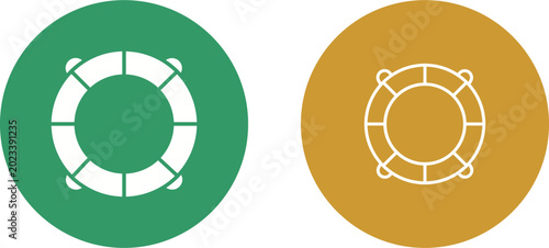 Foto Life Saving Tube Vector Icon