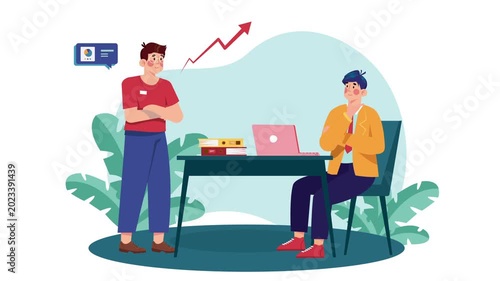 Business Idea Discussion Animation