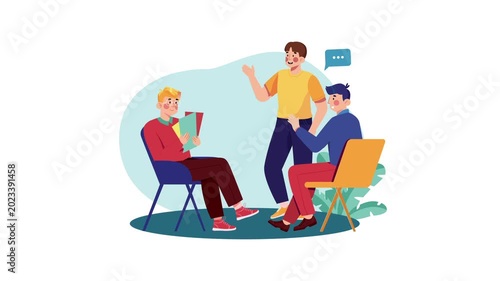 Team Collaboration Meeting Animation