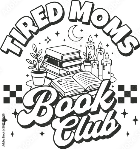 Photos tired moms book club svg, book club svg, tired mom svg, bookworm svg, reading sv