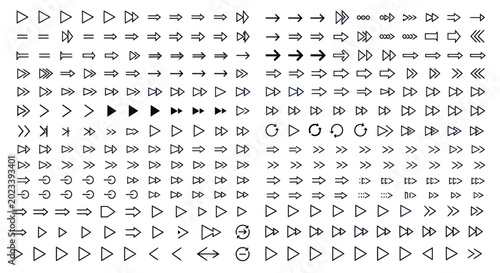 Arrows collection for design and data