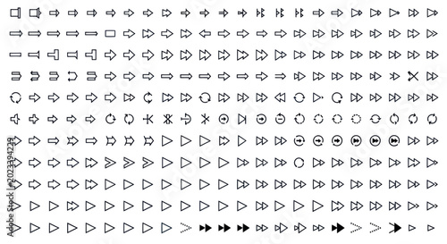 Arrows set for design and communication