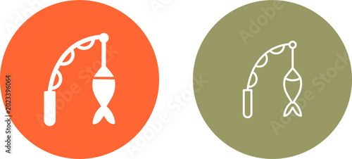 Obraz na plátně Fishing Vector Icon