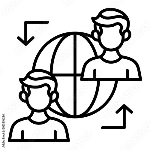 Outsourcing Icon