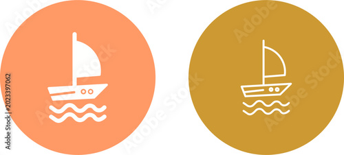 Obraz na płótnie Boat Vector Icon