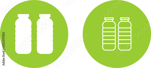 Fotografi Mineral Water Vector Icon