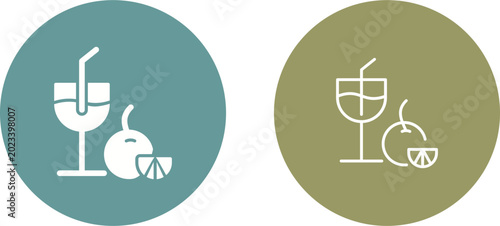 Bilde på lerret Orange Juice Vector Icon