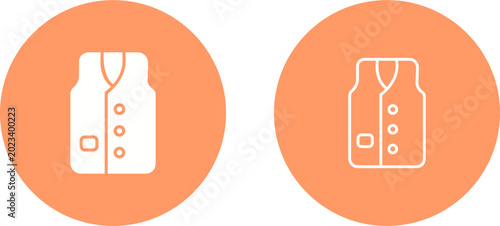 Konstfotografi Vest Vector Icon