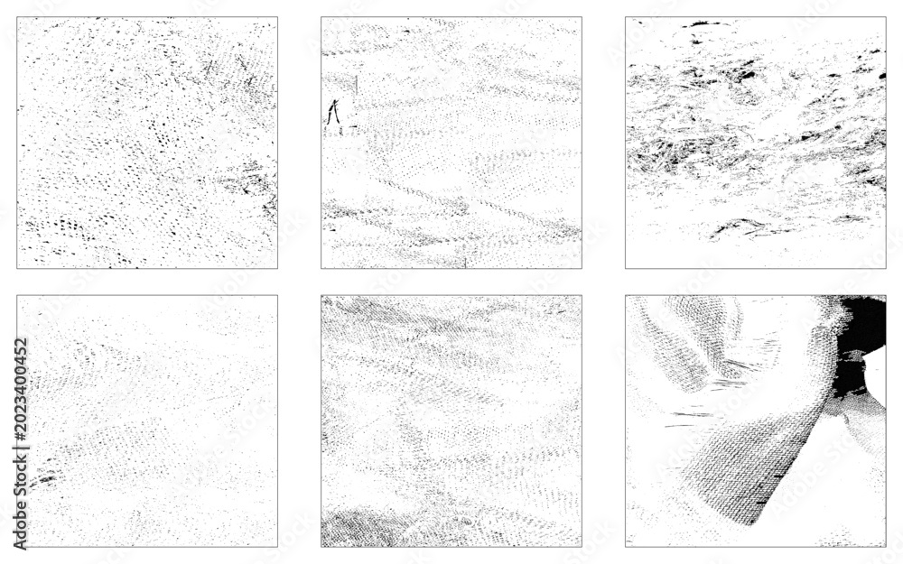 Obraz premium Set of square grunge texture backgrounds. Vector design elements